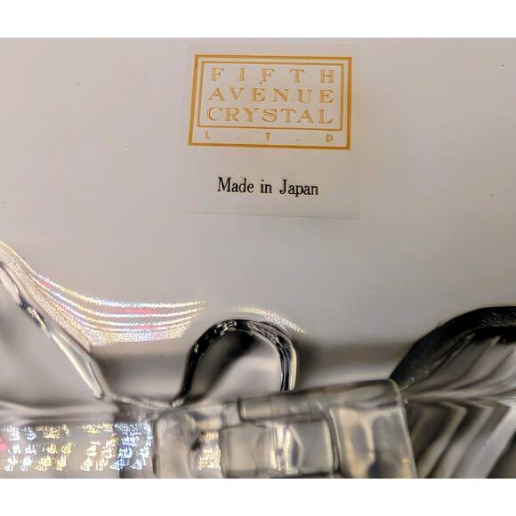 Fifth Avenue Crystal Picture Frame 8x10 Floral Clear Frosted Flowers Photo Table - Picture 8 of 8